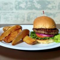 Classic Burger · 1/2 lb Burger with Lettuce, Tomato and Onion on a Grilled Kaiser Bun. Served with Homemade S...