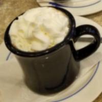 Hot Chocolate · Served with whipped cream.