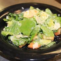 Caesar Salad · Romaine lettuce, croutons and shaved Parmesan tossed with our creamy Caesar dressing.