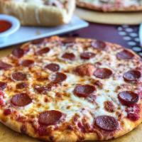 Double Dough Cheese Pizza · Twice as thick as thin crust