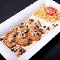 Chicken Marsala Dinner · Boneless chicken breast, sauteed with mushroom and Marsala wine sauce. Served with your choi...