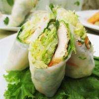 A1. Tofu Fresh Rolls · Tofu, carrots, cilantro, mint, basil, steamed rice noodles and fresh lettuce wrapped in rice...