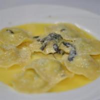 Cheese Ravioli · Butter, sage and Parmesan cheese.