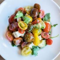 Tomato, Avocado & Feta Salad · Red Wine Vinaigrette