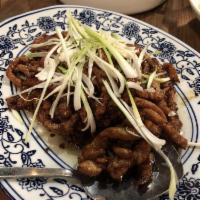 Sauteed Pork with Sweet Bean and Scallion · 