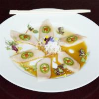 A22. Yellowtail with Jalapeno · Raw. 6 pieces. 