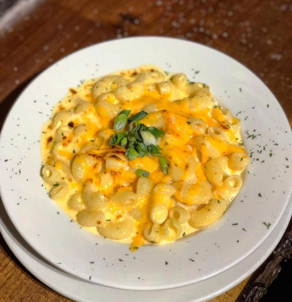 Macaroni and Cheese · House made with cheddar, Jack and a touch of cream. Add jalapenos and add bacon for an additional charge.
