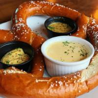 Giant German Pretzel · IMPORTANT: We suggest throwing in the oven at 350 degrees in case the pretzel hardens up at ...
