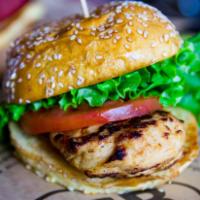 Grilled Chicken Burger · skinless chicken breast grilled to perfection
