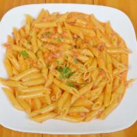 Penne alla Vodka · Served with bacon. Add grilled chicken for an additional charge.