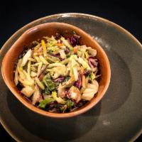 Supergreen Slaw · Blend of rainbow carrots, broccoli, kohlrabi, brussel sprouts, kale and radicchio lightly to...