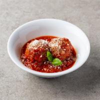 2 Meatballs · Made with ground beef, pork, Parmesan cheese and seasoning.