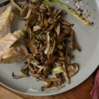 Mushrooms Appetizer · Fresh seasonal mushrooms sauteed in olive oil with garlic, scallions, leeks, and sherry wine...