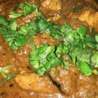Chennai Chicken Curry · Boneless chicken simmered in a tomato and onion gravy with a blend of aromatic spices. Serve...