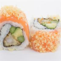 Orange Dragon Roll · 10 Pieces. Shrimp tempura, asparagus, avocado, tempura flakes, eel sauce, spicy mayo with sa...