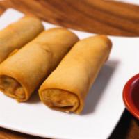 A12. Vegetable Egg Rolls · 3 Pieces.