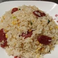 R13. Taiwanese Style Sausage Fried Rice · w/ Egg. 台式香腸炒飯