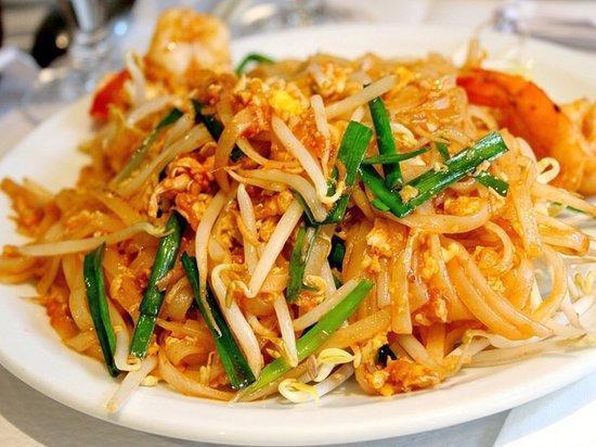 Pad Thai (order direct to restaurant to get cheaper price) · Stir fried rice noodles with egg, bean sprout and scallion in special tamarind sauce with ground peanut on the side.