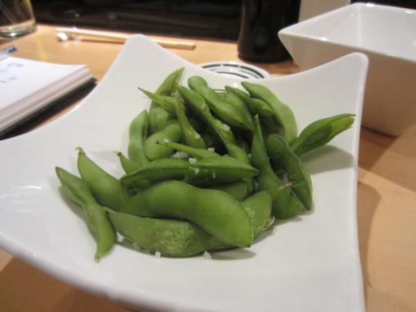 Edamame · Boiled soy beans.