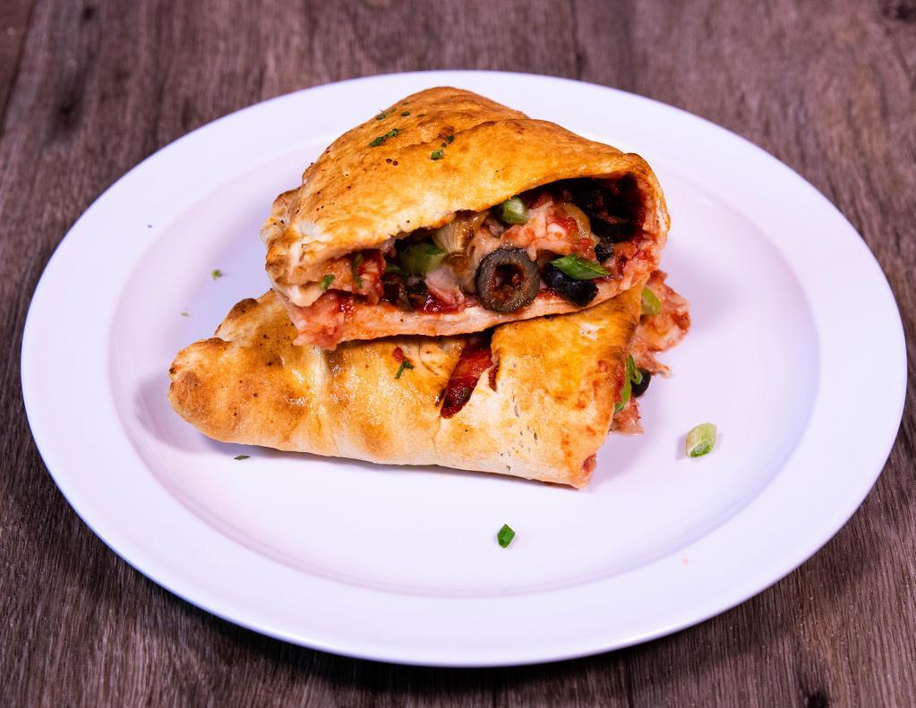 Build Your Own Calzone · Up to 4 free toppings.