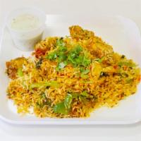  मुरग मुगलई बिरयानी Murgh Mughlai Biryani ( Chicken ) ( Halal / Gluten Free ) · Spiced pieces of chicken slow cooked with long grain basmati rice flavored with exotic spice...