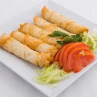 Borek Rolls · 5 pieces. Sigara Boregi. Feta cheese, parsley, dill, and herb wrapped up in homemade Turkish...