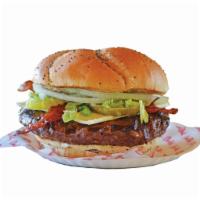 Big Bite Burger · A 1/2 lb. of choice beef blended with brisket.