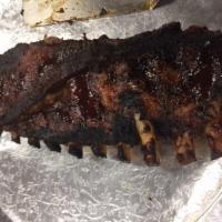Full Slab of Ribs (No Combo) · Full Slab of Ribs with homemade BBQ sauce