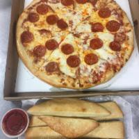 **1 Medium Pizza + 6 Piece Breadsticks Special** · Limited time 1 medium pepperoni and cheese pizza with 6 piece bread sticks