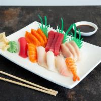 Sushi Sashimi Combo for One Entree · Chef's choice of assorted sushi and sashimi combination. Served with miso soup.