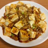 Ma Po Tofu with Minced Pork · Spicy.