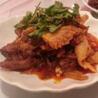 2. Ox Tongue and Tripe with Spicy Pepper Sauce Platter · Hot and spicy.
