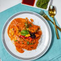 Chicken Tikka Masala - A La Carte · Oven roasted 12 hour marinated chicken breast cooked in a creamy tomato masala sauce