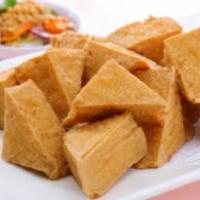 Fried Tofu · Crispy tofu with sweet chili sauce and peanut.
