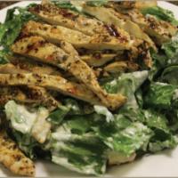 8. Grilled Chicken Caesar Salad · Green salad with Caesar dressing and cheese. 
