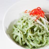 Cold Sesame Spinach Noodles · Comes with sesame sauce. 