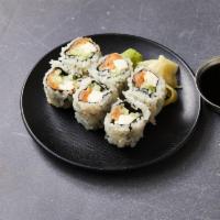 Philadelphia Roll · Rolled sushi with fish, cream cheese and cucumber.