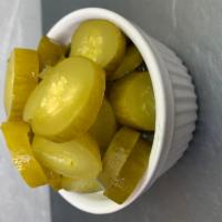 Israeli Pickles (HALF LBS) · these pickles are in brine & salt. very likable by all customers who tried these pickles. 
