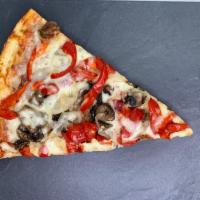 LIJ Pizza · Mushrooms, red peppers, sauteed onions and marinara.