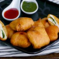 Paneer Pakora · Paneer Pakora is a delicacy! Marinated cottage cheese is dipped in a batter and fried to mak...