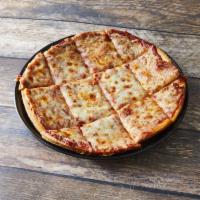 Thin Crust Cheese Pizza · Available extra thin crust or wheat crust.