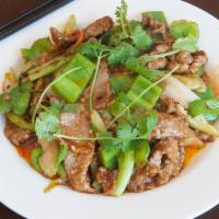 D13. Mongolian Beef Dinner · Mixed vegetables with tender beef. Spicy.