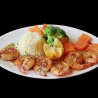 Shrimp Mixed with Rice · Arroz de camarao. 
