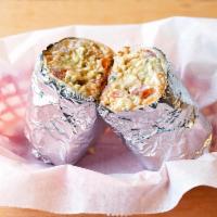 Grilled Chicken Burrito · Flour tortilla with rice, pinto beans, pico de gallo, Monterrey jack cheese, and grilled chi...