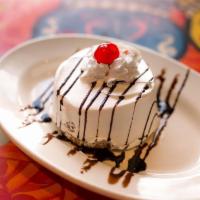 Tres Leches · Homemade vanilla sponge soaked in evaporated, condensed, and whole milk. Covered in whipped ...
