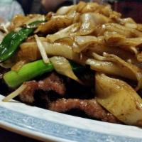 Chow Fun · Stir-fried flat RICE noodles. Add meats and vegetables as you'd like!