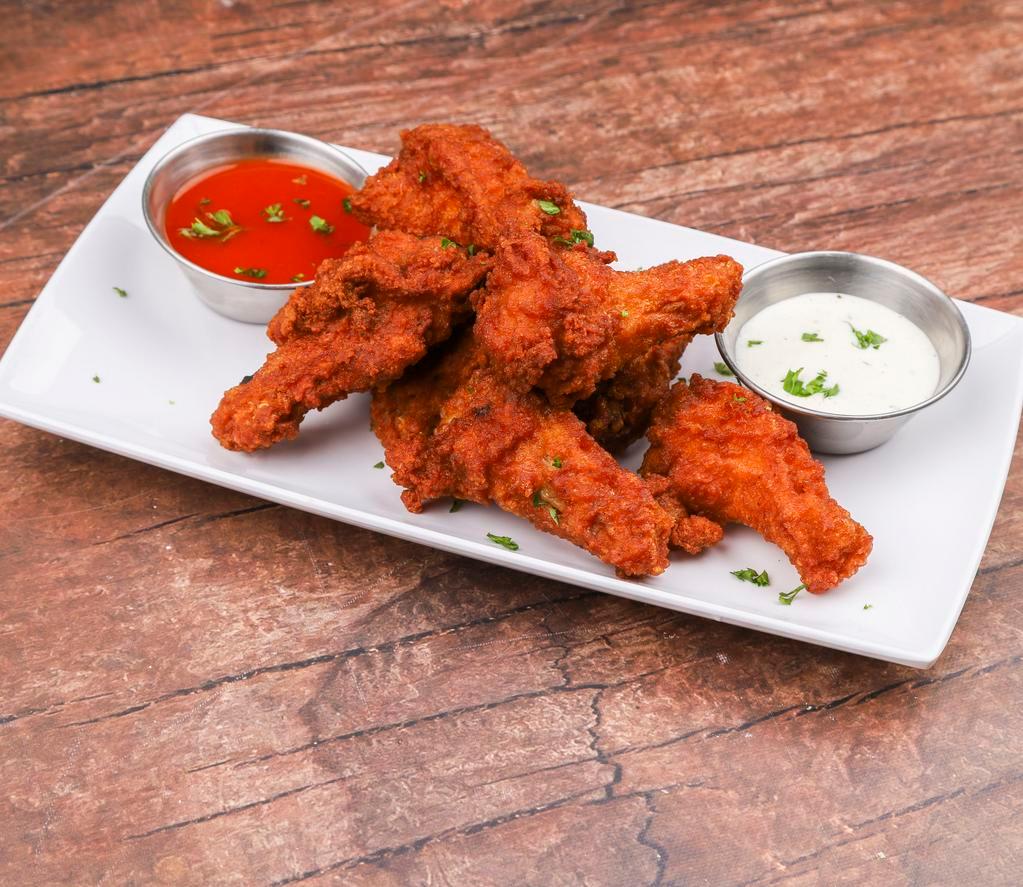 Wings · Wings are tossed in your choice of wing sauce.