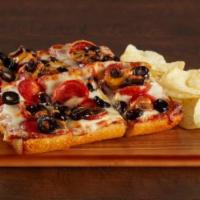 Half Dome · Customize your own open-faced pizza sandwich! We start with a fresh roll, add pizza sauce, m...