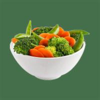 Side of Steamed Vegetables · Snap Peas, Carrots and Broccoli.