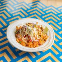 Shrimp Burrito · The original. Chipotle shrimp, citrus slaw, corn salsa, pico, rice, cilantro, chipotle ancho...